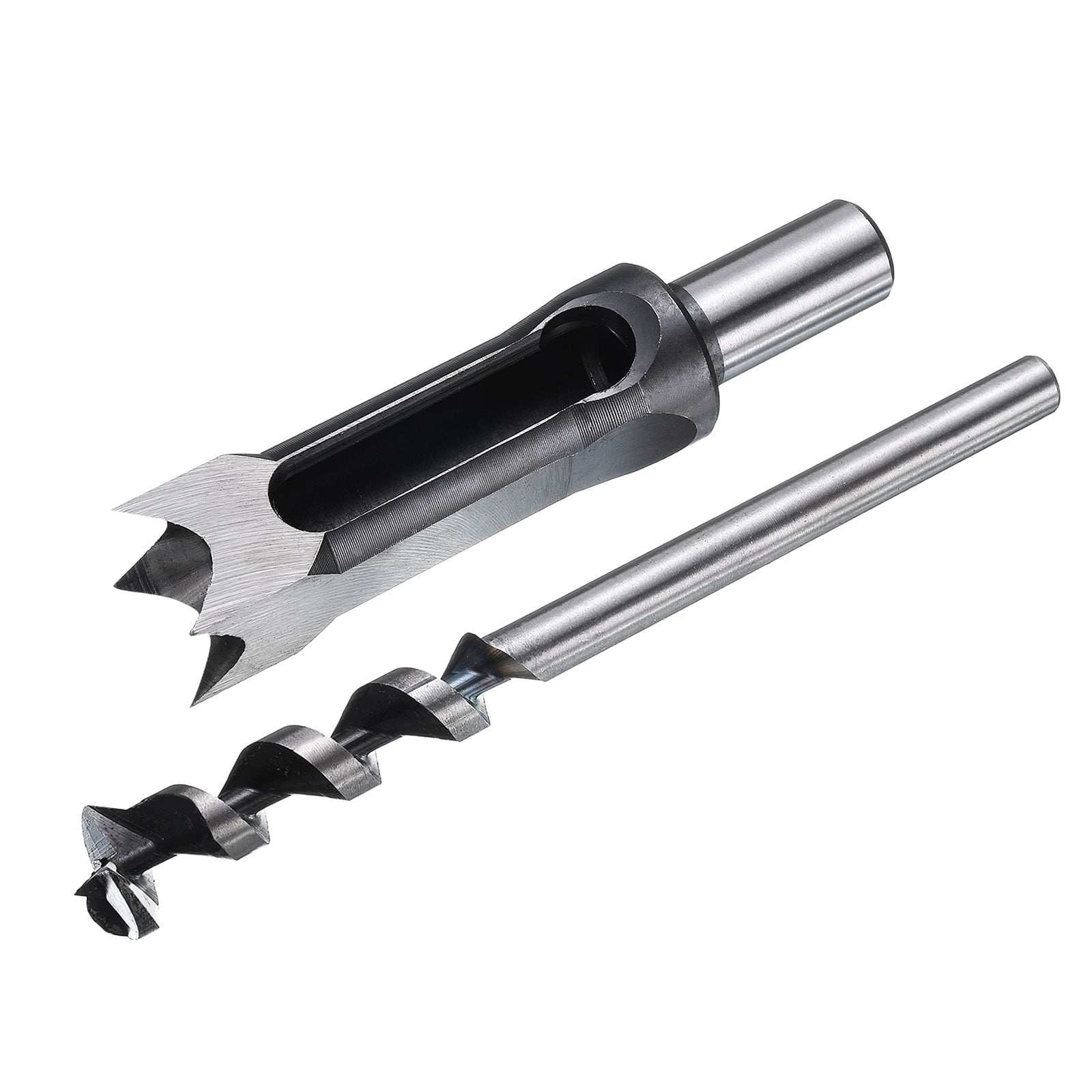 Uxcell Square Hole Drill Bit 25mm(1") High Speed Steel Hollow Mortiser Auger for Woodworking Carpentry Mortise Tenon Machine