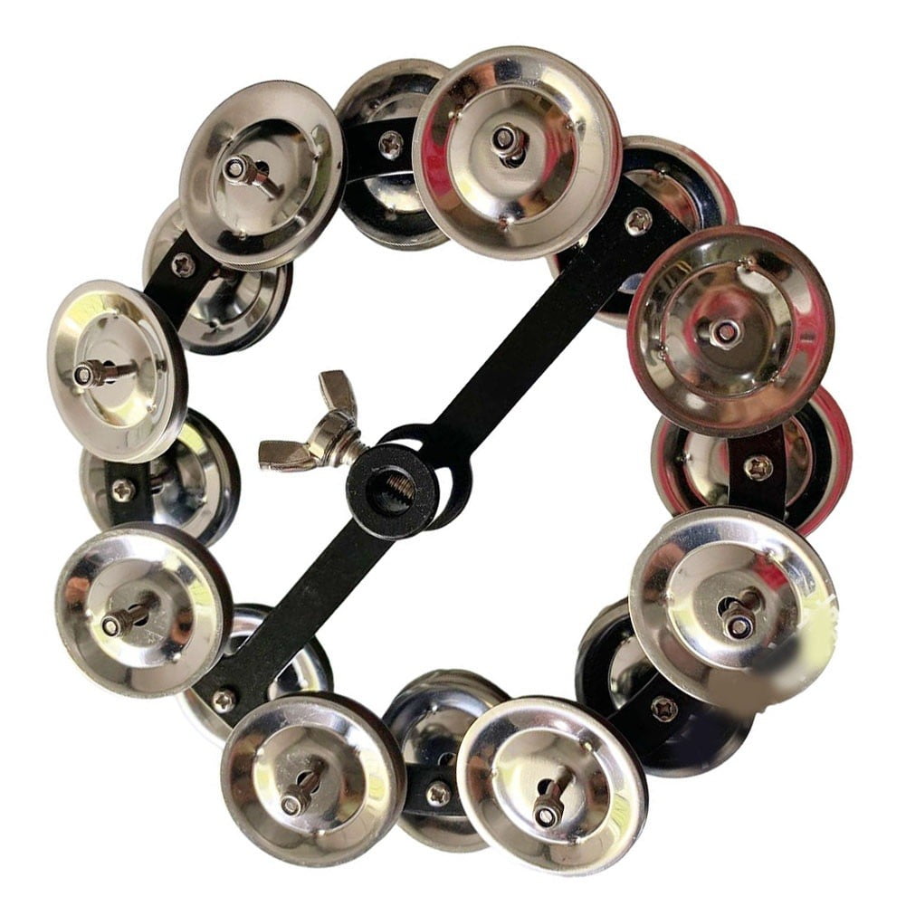 Professional Portable for Hi-hat Tambourine Drum Cymbals with Steel Bells - Perfect