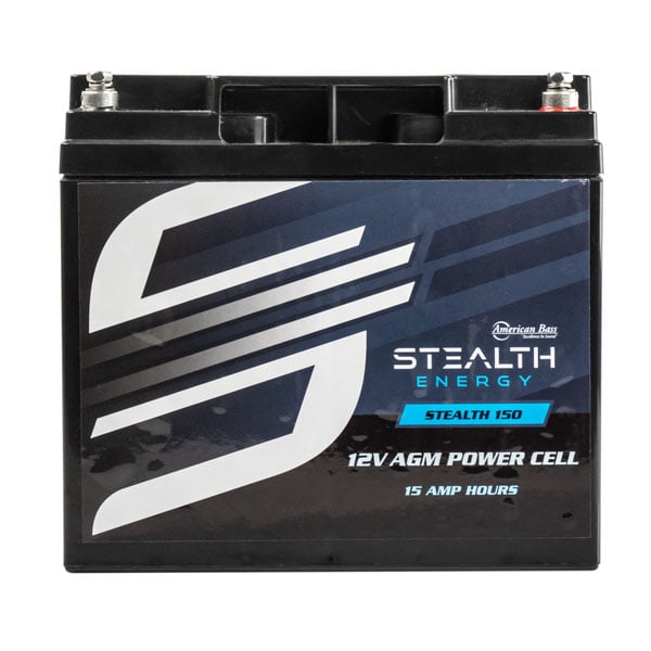 Car Audio Power Cell Battery Stealth 150 12V 15 Amp Hour Sealed