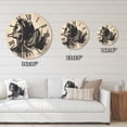 thumbnail image 4 of Designart 'Black and White Portrait of African American Woman IV' Modern Wood Wall Clock, 4 of 5