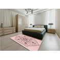 thumbnail image 4 of Ahgly Company Indoor Rectangle Patterned Pink Bubble Gum Pink Area Rugs, 8' x 12', 4 of 6