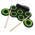 thumbnail image 3 of 1 juego de batería compacta, portátil, USB, electrónica, tambor manual para niños, 3 of 8