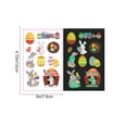 thumbnail image 5 of Glow in the Dark Easter Temporary Tattoos for s Set Bunny Eggs Waterproof Party Favors Safe Body Stickers for Easter Egg Hunt(Multicolor), 5 of 6