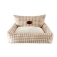 thumbnail image 1 of LSLJS Winter warm home fabric houndstooth pet removable and washable sofa, 1 of 3
