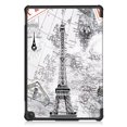 thumbnail image 6 of Trifold Stand Cover Case for All-New Amazon Fire HD 10 Tablet PU Leather Folding Stand Folio Cover Shockproof Ultra Slim Shell Cover with Auto Wake/Sleep for 10.1 Inch (Eiffel Tower), 6 of 9