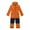 Orange, variant on Xfvqtps One Piece Snowsuits Snowboarding Suit Hooded Zippered Pocket Waist Elastic Keep Warm Color Blocking Waterproof Windproof Outdoor Winter Ski Suits Jumpsuits Blue