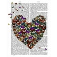 thumbnail image 2 of Fab Funky 26x32 Gold Ornate Wood Framed with Double Matting Museum Art Print Titled - Butterfly Heart, 2 of 4