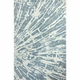 thumbnail image 1 of Bashian R129-IVBL-4X6-HG362 3 ft. 9 in. x 5 ft. 9 in. Greenwich Collection Contemporary Wool & Viscose Hand Tufted Area Rug, Ivy & Blue, 1 of 1