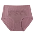 thumbnail image 2 of WCJM Women's Panties Essentials Women's Cotton Bikini Brief Underwear (Available in Plus Size), Multipacks Women Lace Threaded Early Pregnancy Waist Belly Support Maternity, 2 of 9
