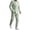 Mint Green, variant on IWRICH Men's 2 Piece Suit Work Double Buttons Lapel Blazer and Pants Set Comfort Solid Official Business Suits Mint Green XL