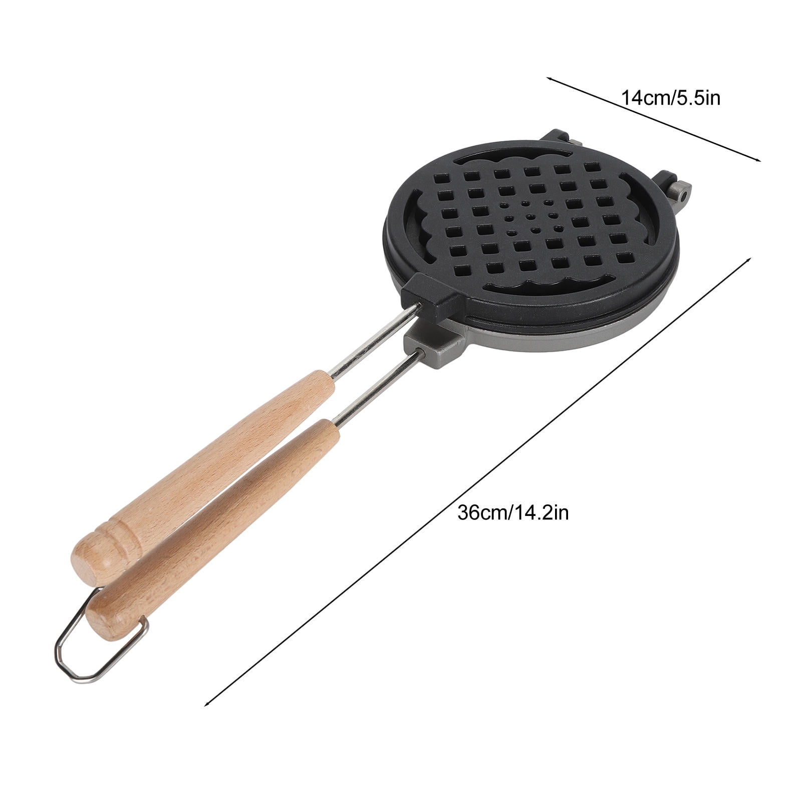 Rupoun Dual‑Sided Non‑Stick Mini Waffle & Sandwich Maker – Removable Handle, Multi‑Functional Griddle, Easy Clean, Even Heat Distribution