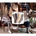 thumbnail image 5 of 5 Pairs Women Diamond Knit Crew Socks Assorted Colors Mid Calf Boots Casual Socks, 5 of 6
