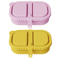 thumbnail image 1 of Silicone Snack Containers, Reusable Compartment Boxes with Lids, Fruit and Salad Dressing Sauce Seasoning Container, 1 of 7