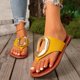 thumbnail image 2 of Negro Punteado Tacones Del Dedo Del Pie Versátil de las Mujeres de los Tacones Abiertos Del Dedo Del Pie Más Tamaño Tacón Bajo Peep-Toe Zapatos Decorativos Primavera/Verano Zapatillas de Moda Y Cómod, 2 of 9