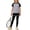 Gray, variant on Cethrio Girls Athletic Outfit Sets, Summer Quick-drying 3 Piece Short Sleeve Kids' Clothing Sets Hot Pink Size 14-16