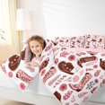 thumbnail image 4 of Homewish Cowgirl Hat Boots 7-Piece King Bedding,Romantic Floral Plants King Bed in a Bag,Pink Brown,Pink Reversible, 4 of 8