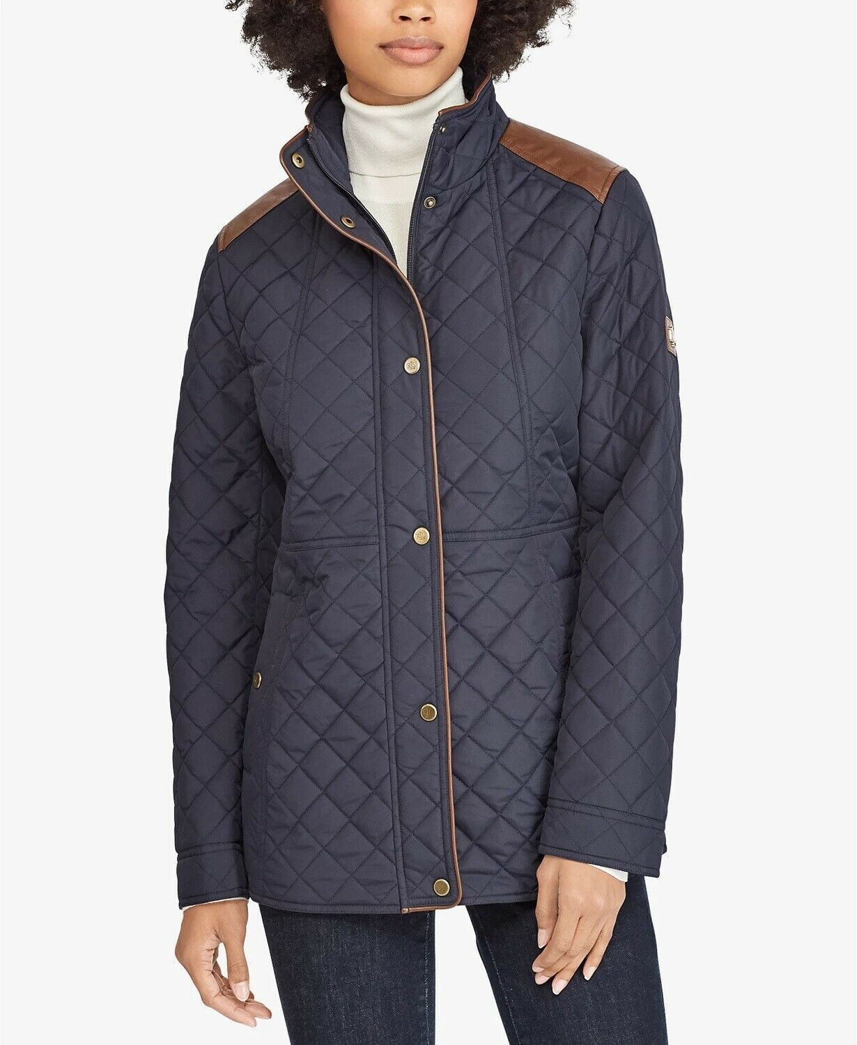 Ralph Lauren Women's Leather Moto Jacket
