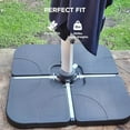 Patio Umbrella Stand Base 4Piece 265lbs Outdoor Offset Cantilever