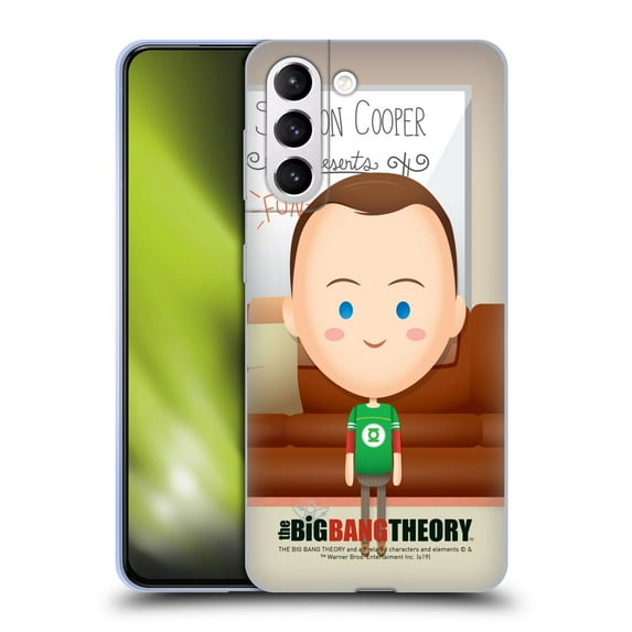 Head Case Designs Officially Licensed The Big Bang Theory Character Art Sheldon Soft Gel Case Compatible with Samsung Galaxy S21+ 5G