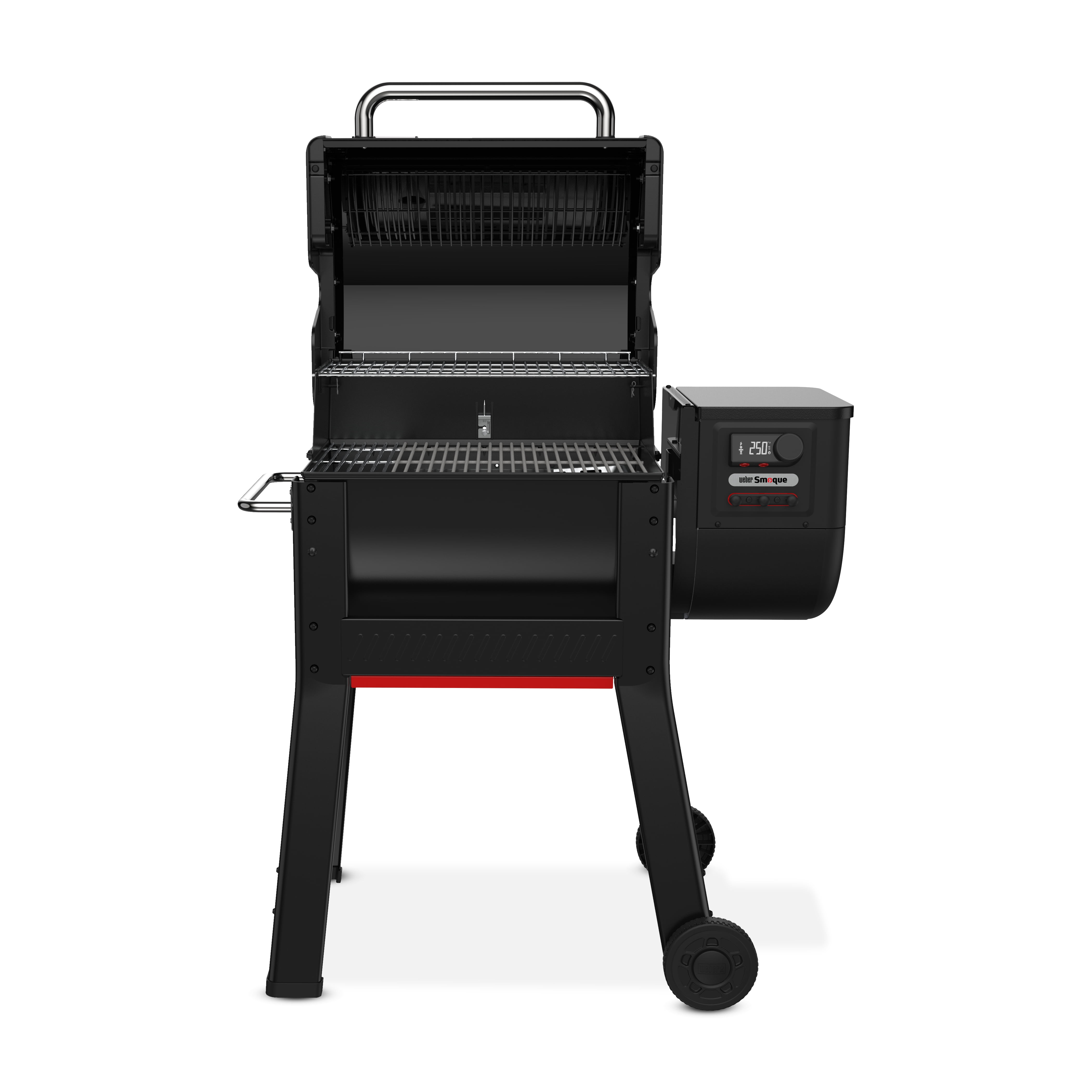 Weber Smoque Pellet Grill, 22 Inch Wood Fired Pellet Smoker with Wifi Capability, Black