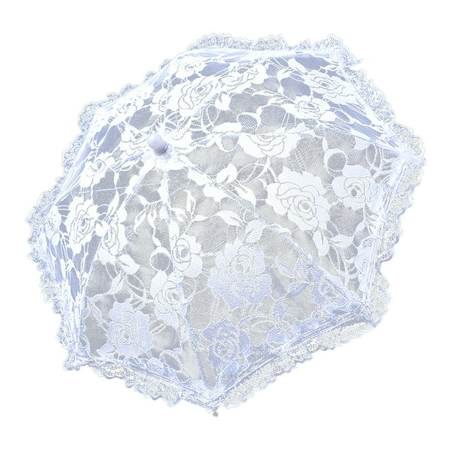 Daisyyozoid Craft White Lace Decorative Umbrella Photography