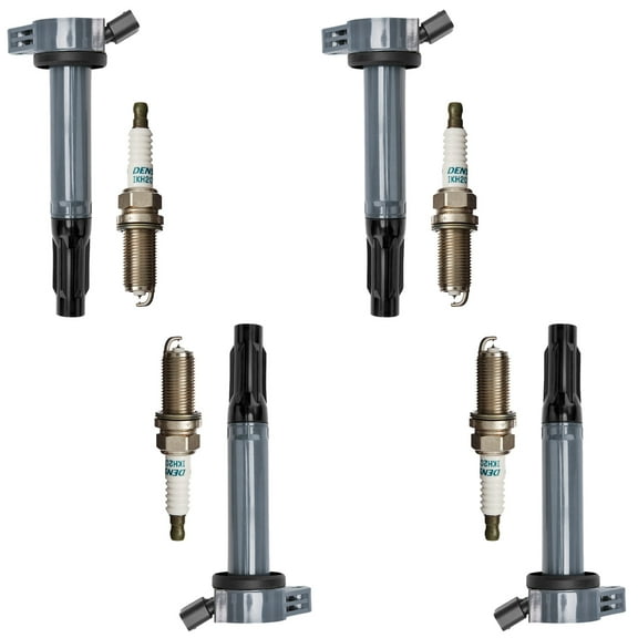 Ignition Coil and Denso Iridium Spark Plug Compatible with 2007-2016 Lexus ES350 RX350 UF487