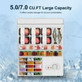 thumbnail image 3 of TABU Chest Freezer, 7.0 Cu Ft Deep Freezer with Adjustable Temperature, Compact Freezer with Top Open Door (White), 3 of 7
