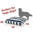 thumbnail image 3 of Majestic Pet | Vertical Stripe Rectangle Pet Bed For Dogs, Removable Cover, Navy Blue, Large, 3 of 6