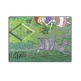 thumbnail image 3 of CADecor Girl and Wolf Throw Blanket Bed Sofa Blanket 58x80 inches, 3 of 3