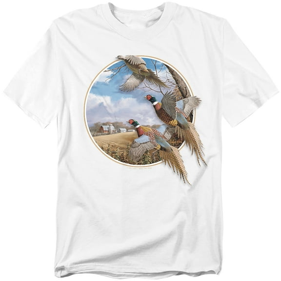 Wildlife T-Shirt October Memories Pheasants Unisex Graphic Tee For Men & Women