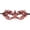 A006- Red, variant on Halloween Masquerade Mask for Women, Lace Gold Glitter Half Face Eye Mask with Black Ribbon Tie, Vintage Halloween Party Decorations