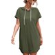 thumbnail image 1 of Vestido De Sudadera, Vestido Con Capucha, Dobladillo Envolvente De Poliéster De Moda De Color Sólido Para El Ejercicio Diario Para La Fiesta De Citas ANGGREK Otros, 1 of 6