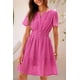 thumbnail image 3 of Vestido PRETTYGARDEN 2025 Verano Cuello en V Encaje Volantes M, 3 of 7
