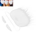 thumbnail image 4 of White Fake Beard, Santa Beard Set Simple To Use Soft Non- Easy For You To Adjust  For Halloween For Christmas For Birthday Party For Costume Party, 4 of 8