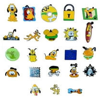 Pluto Dog Themed 5 Pin Set - Disney Park Trading Pins - Randomly Assorted