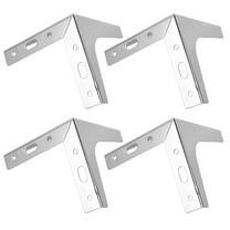 NICEXMAS cabinet legs Furniture Legs Iron Silver Heavy Duty 4Pack