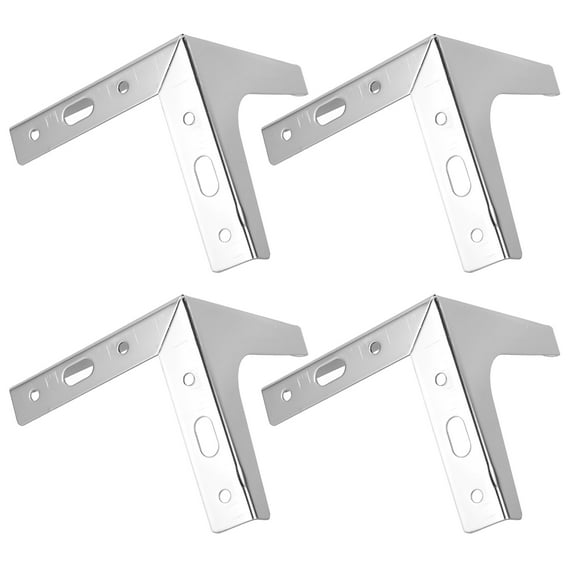NICEXMAS cabinet legs Furniture Legs Iron Silver Heavy Duty 4Pack