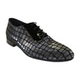 thumbnail image 2 of Men's GENIO Suede Croc Red Leather Sole Shoes Turkey 120371142 Metallic Silver, 2 of 8