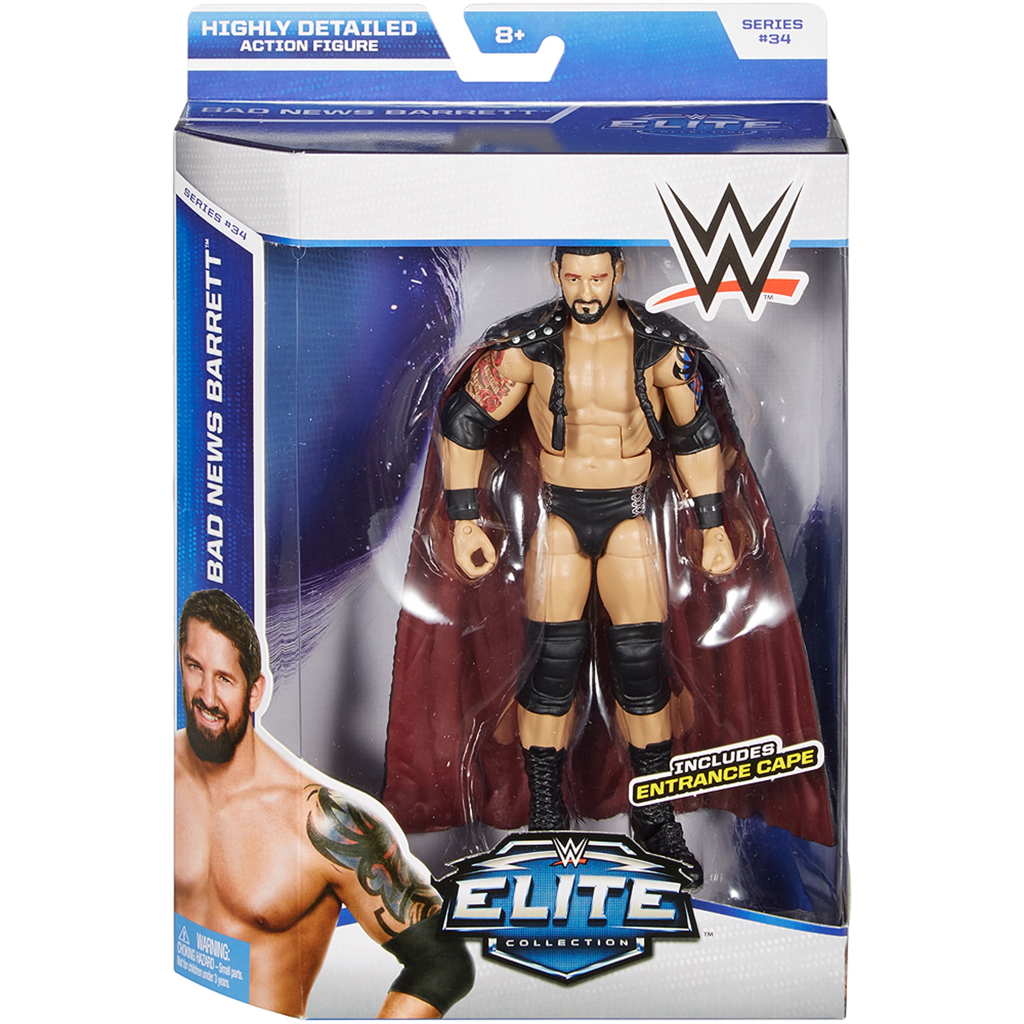 Bad News Barrett Cape Accessories Fodder for WWE Wrestling Figures Mattel 