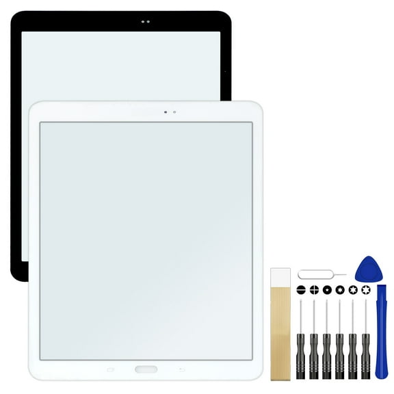 For Samsung Galaxy Tab S2 9.7" SM-T810NZKEXAR Replacement Front Lens Screen Outer Glass Tool Black