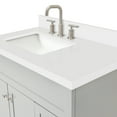 thumbnail image 3 of Ariel Hamlet 37 In. Left Offset Rectangle Sink Vanity With White Quartz Countertop In Grey, 3 of 11
