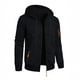 thumbnail image 1 of Ceisia Men's Loose Fit Heathered Hooded Zip-Up Sweatshirt with Contrast Zippers Gift, 1 of 4