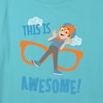 thumbnail image 2 of Girl's Blippi This is Awesome Graphic Cropped T-Shirt Blue Small, 2 of 3