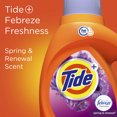 thumbnail image 3 of Tide Plus Febreze Freshness Spring And Renewal Scent HE Turbo Clean Liquid Laundry Detergent, 115 oz, 74 loads, 3 of 7