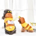 thumbnail image 3 of Walbest Pet Bee Halloween Costume Fleece Coat Dog Hoodies Cat Holiday Cosplay Warm Clothes Puppy Cute Hooded Christmas Outfits for Large Medium Small Dogs, 3 of 7