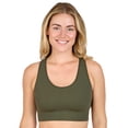 thumbnail image 5 of Fruit of the Loom Women's Seamless Racerback Longline Bra, 2-Pack, Sizes XS-4XL, 5 of 9