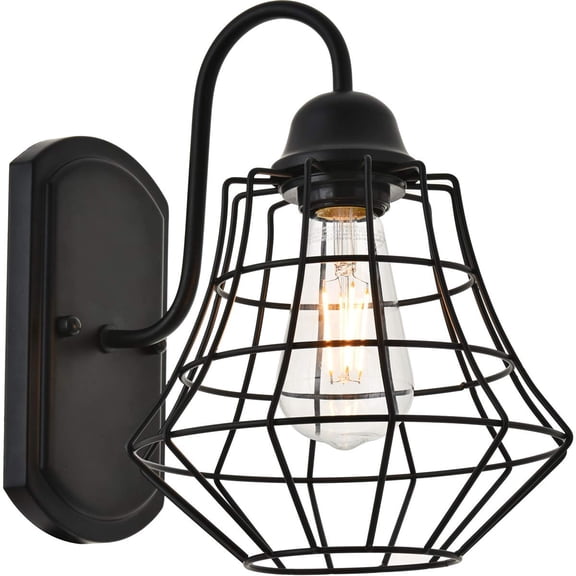Candor 1 light black Wall Sconce