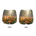 thumbnail image 5 of Picia Butterflies In Flower Field Pattern Women's 2 in 1 Athletic Running Shorts High Waisted Workout Casual Gym Sweat Shorts with Comfy Liner Zipper Pockets-Large, 5 of 9