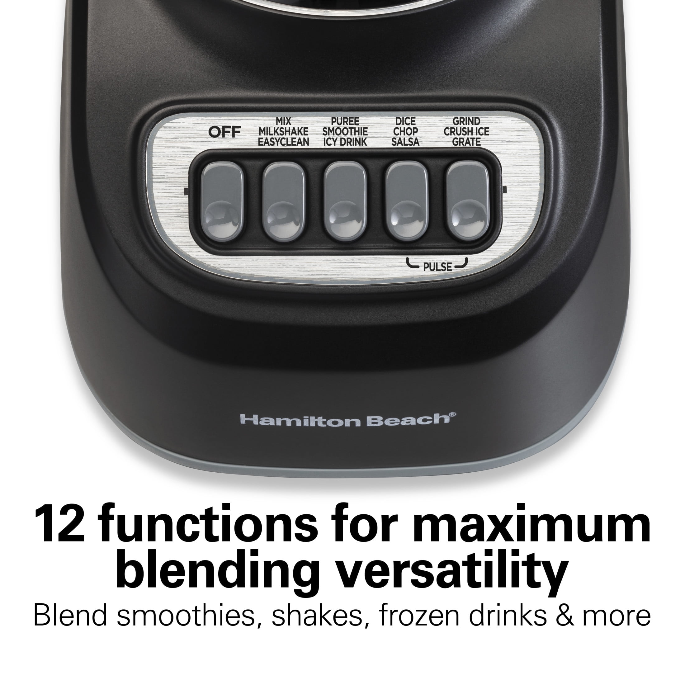 Hamilton Beach Smoothie Blender for Kitchen, 48 oz Jar for Smoothies and Shakes, Black