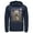 Navy Blue, variant on Men's Star Wars: The Mandalorian The Child Starry Night  Pull Over Hoodie Athletic Heather 2X Large